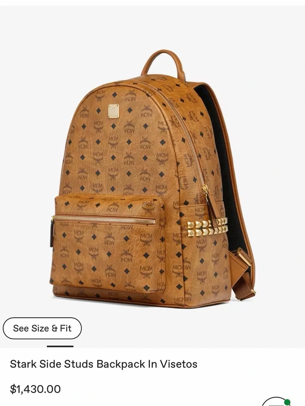 MCM backpack cognac